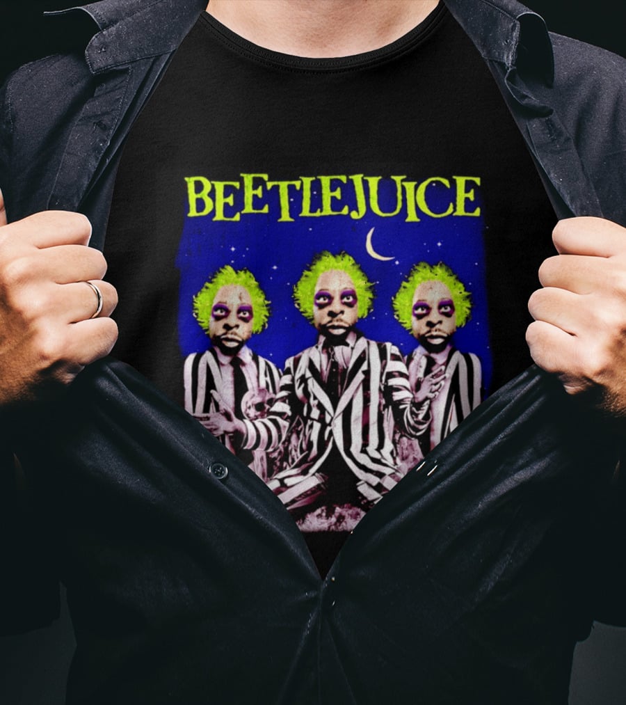 Beetlejuice Bootleg Triple Moon Gothic T-Shirt