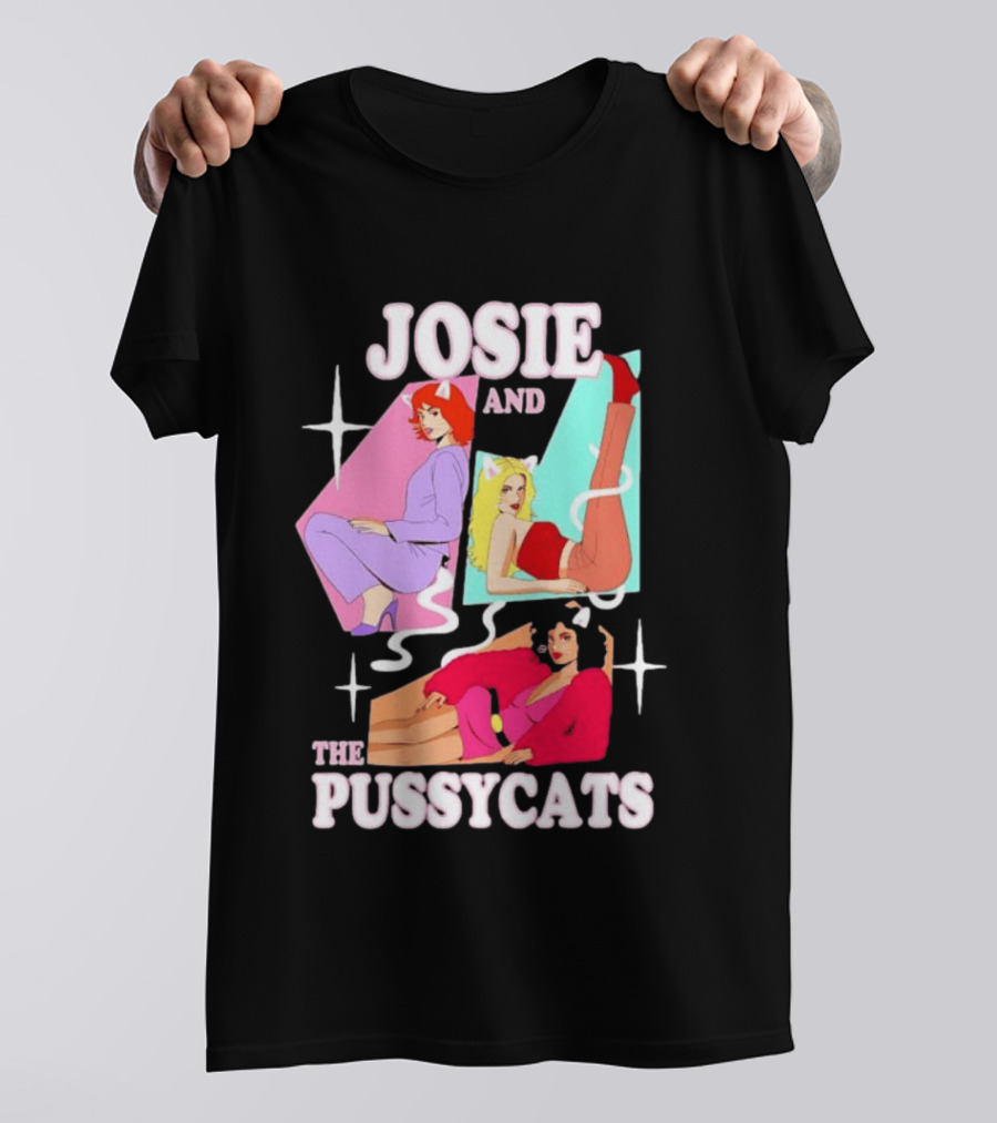 Josie And The Pussycats Valerie Brown Melody Valentine Vintage Cartoon Fashion T-Shirt