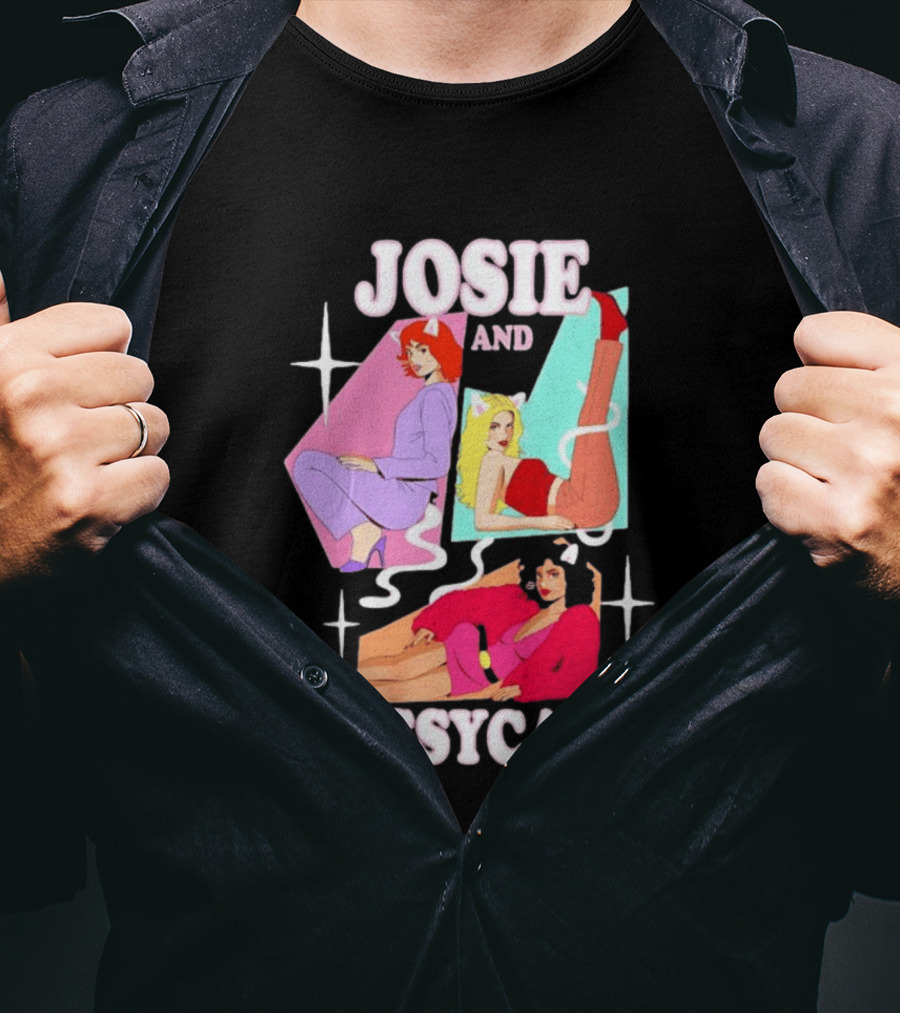 Josie And The Pussycats Valerie Brown Melody Valentine Vintage Cartoon Fashion T-Shirt