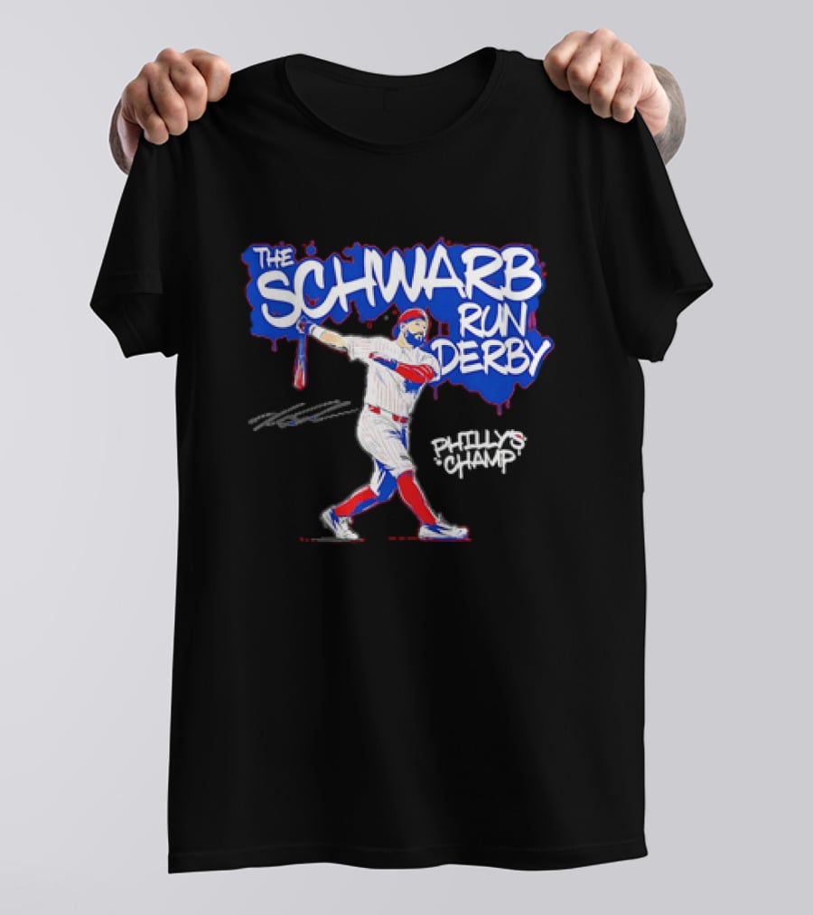 The Schwarb Run Derby Kyle Schwarber Philadelphia Phillies T-Shirt