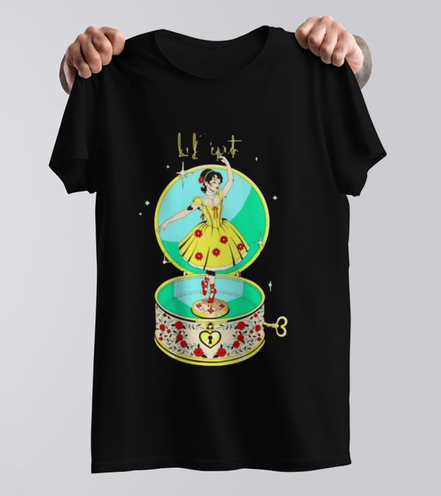 La Dispute Such Small Hands Ballerina Music Box Vintage Style Yellow Dress Flowers T-Shirt