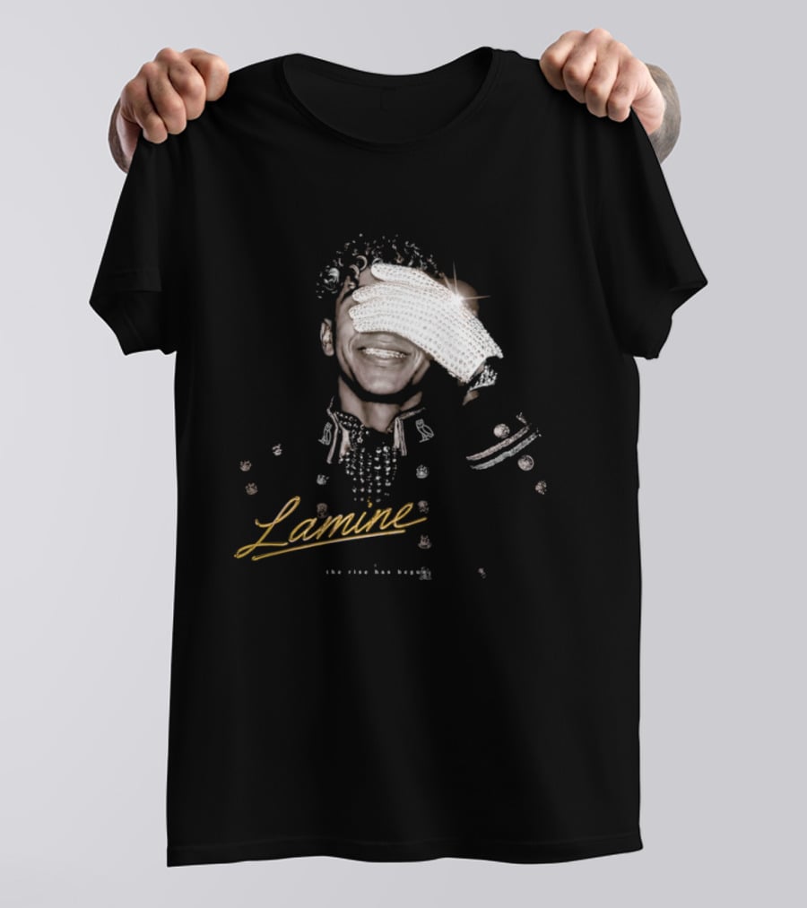 Lamine Camara Sparkling Diamond Glove The Rise Has Begun T-Shirt