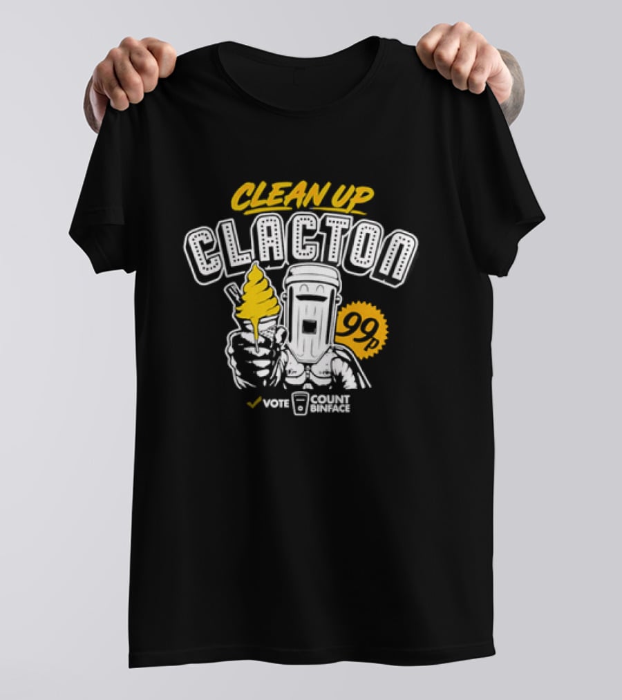 Clean Up Clacton Vote Count Binface 99 T-Shirt