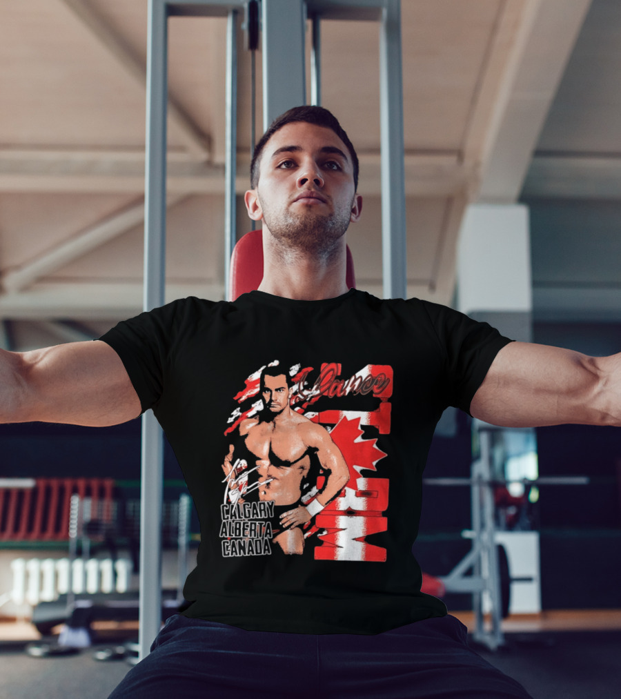 Lance Storm Calgary Alberta Canada Wrestling Icon Red Maple Leaf T-Shirt