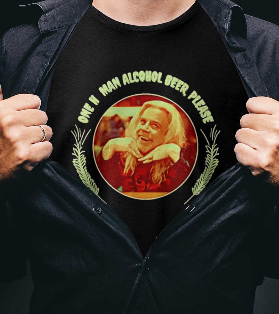 Laszlo Cravensworth One Human Alcohol Beer Please What We Do In The Shadows Comedy T-Shirt