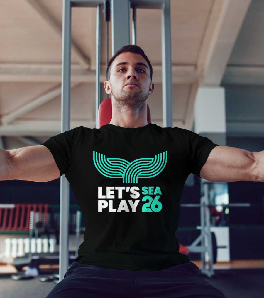 Let's Play Sea 26 The Sound Blue Seattle T-Shirt