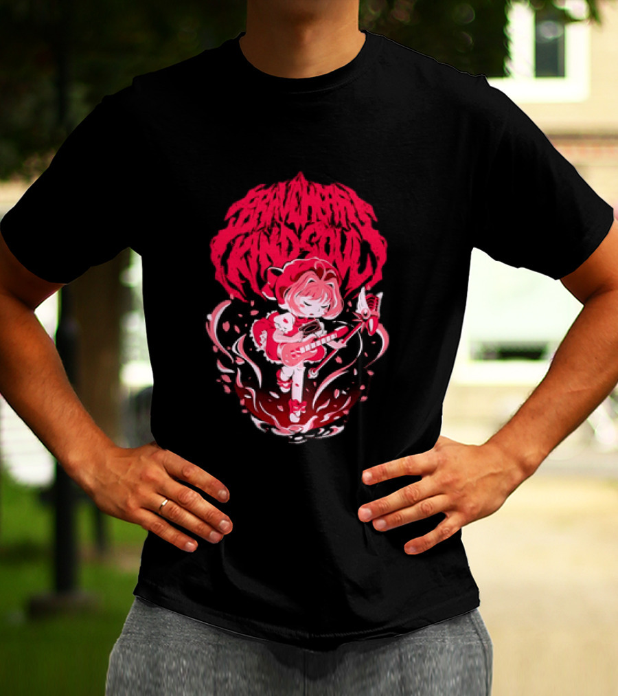 Sakura Kinomoto Braveheart Kind Soul Anime Magic Wand Girl T-Shirt