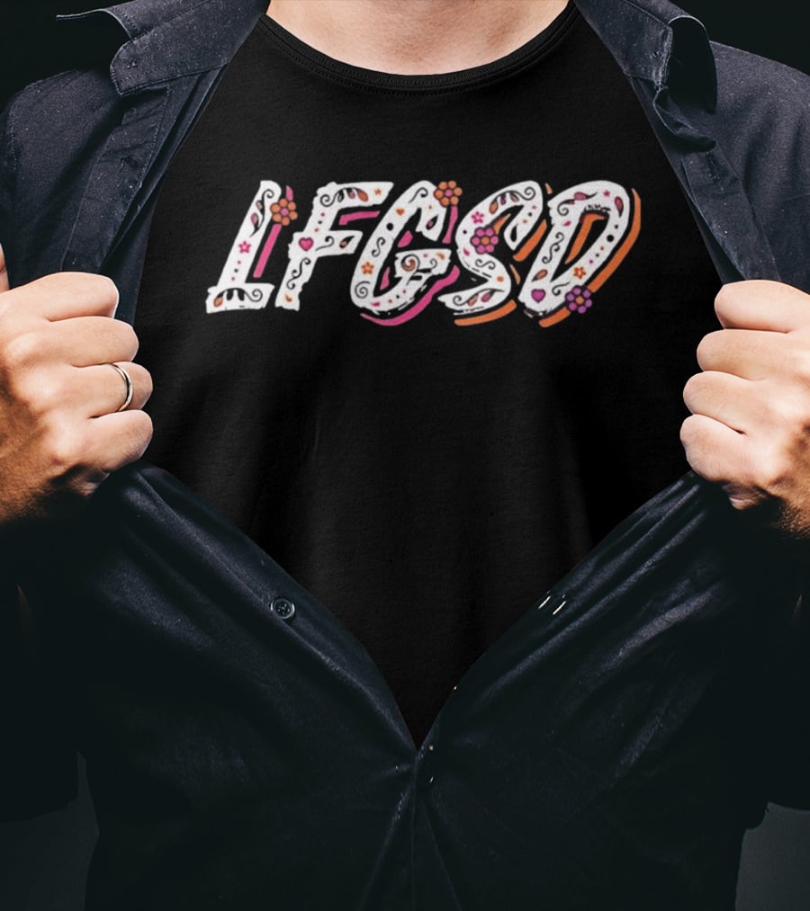 LF GSD Let's Go San Diego Floral Accents T-Shirt
