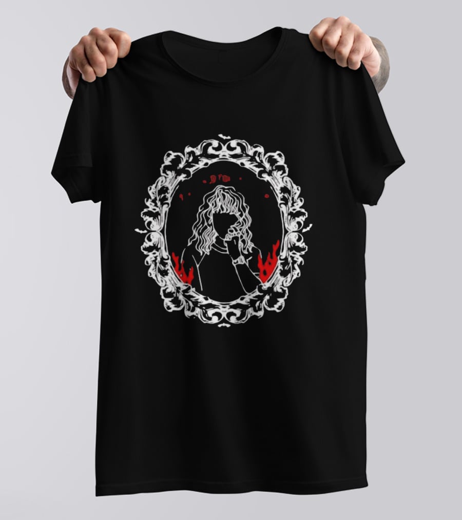 So Mordor It Is Lord Of The Rings Mirror Frame Flames T-Shirt