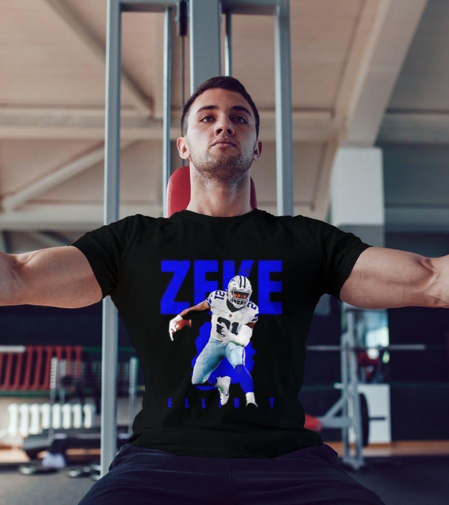 Dallas Cowboys Ezekiel Elliott Running Zeke 21 T-Shirt
