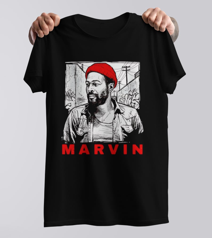 Marvin Gaye Urban Graffiti Style R&B Legend T-Shirt