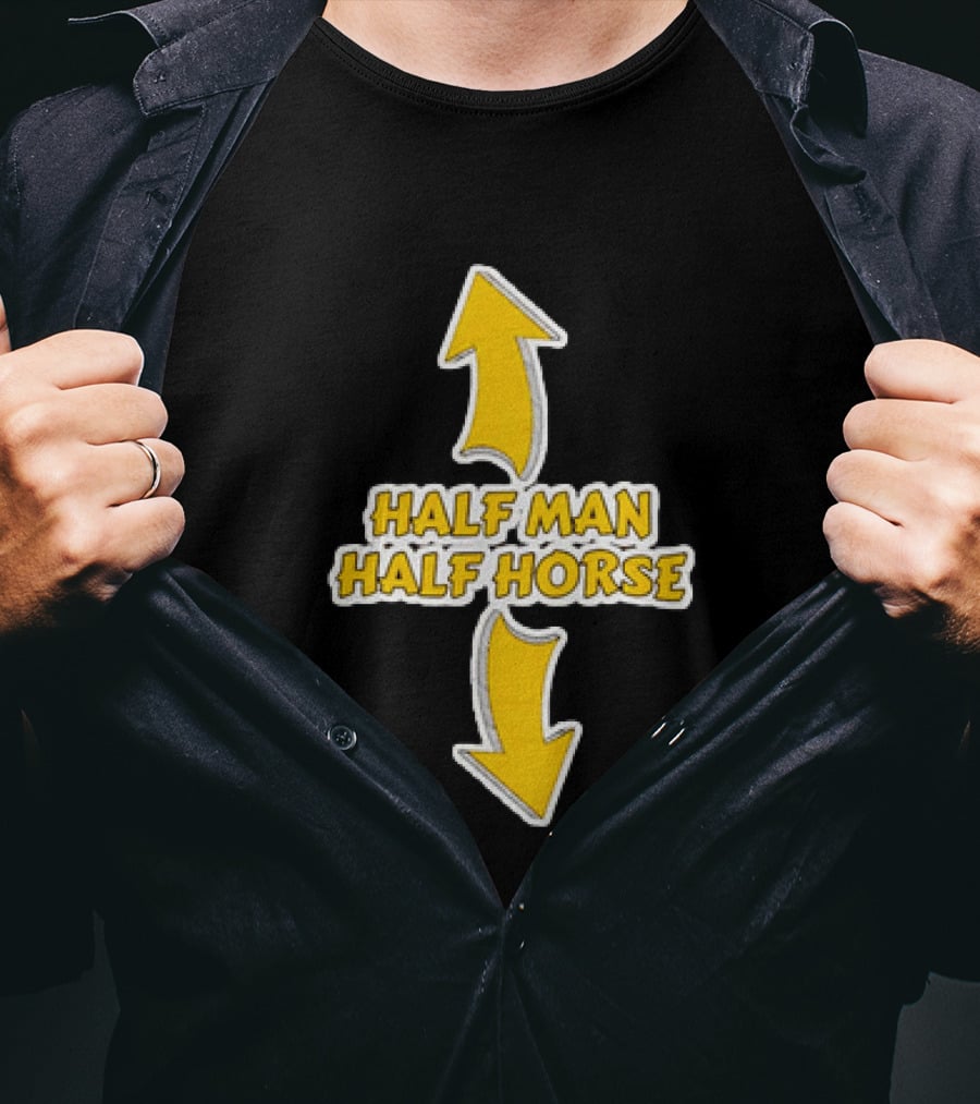 Half Man Half Horse Centaur Mythology Yellow Arrows T-Shirt