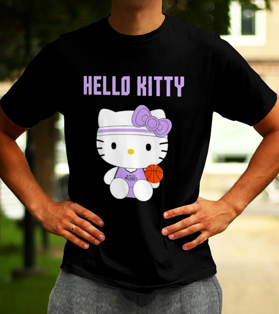 Hello Kitty Basketball Player Golden State Valkyries Collaboration T-Shirt