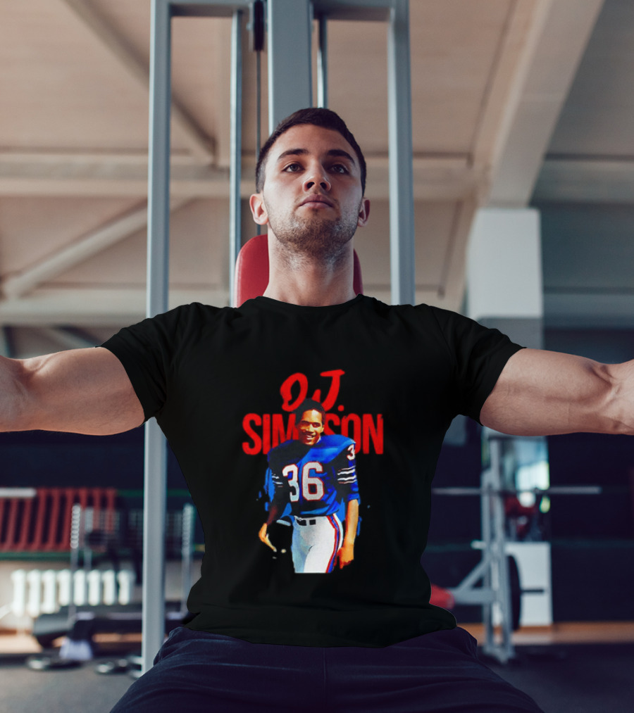 O.J. Simpson 36 Buffalo Bills Football Player T-Shirt