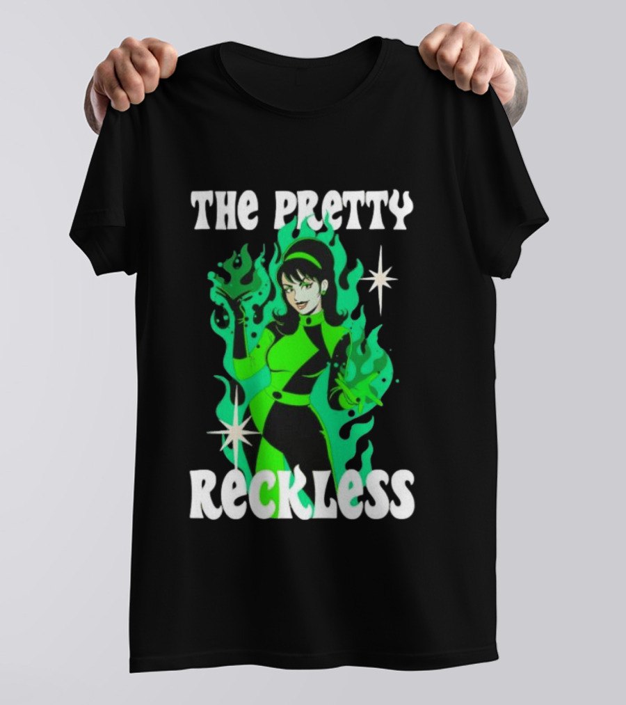The Pretty Reckless Green Flame Witch Taylor Momsen T-Shirt