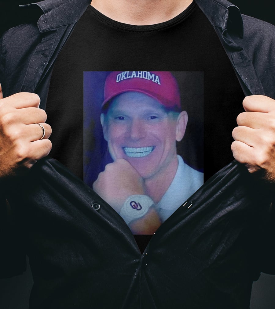 Oklahoma Sooners Brent Venables Smiling With Grill And OU T-Shirt