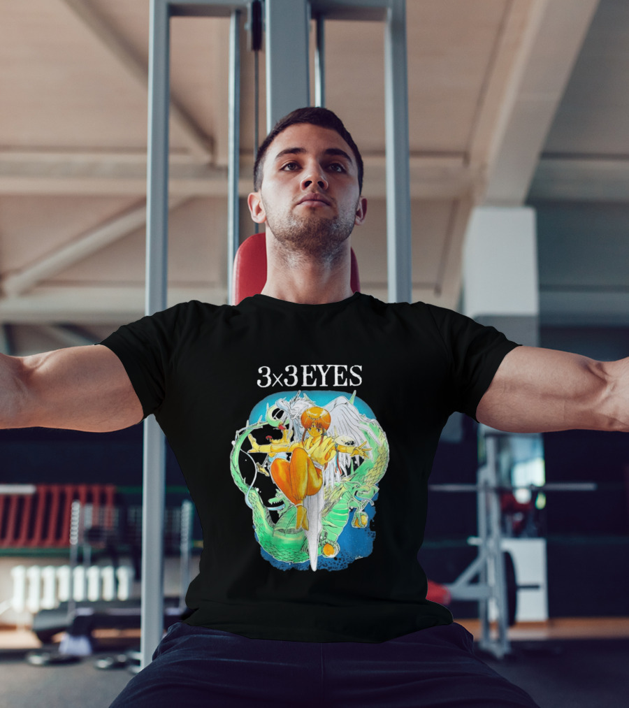 3×3 EYES Pai And Yakumo Winged Warrior Combat Scene T-Shirt