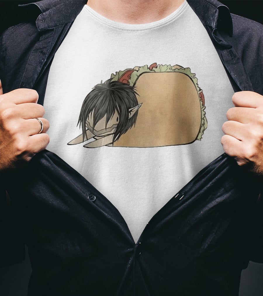 Attack On Titan A Taco On Titan Anime Mashup T-Shirt