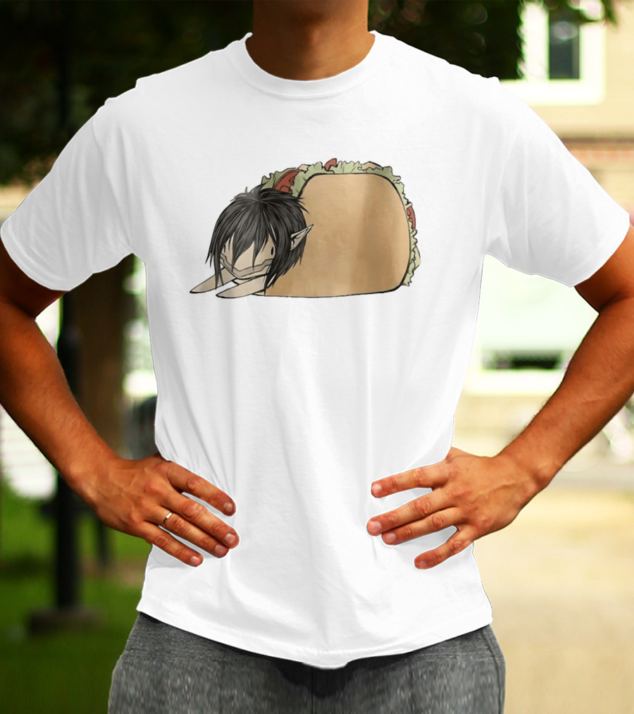 Attack On Titan A Taco On Titan Anime Mashup T-Shirt