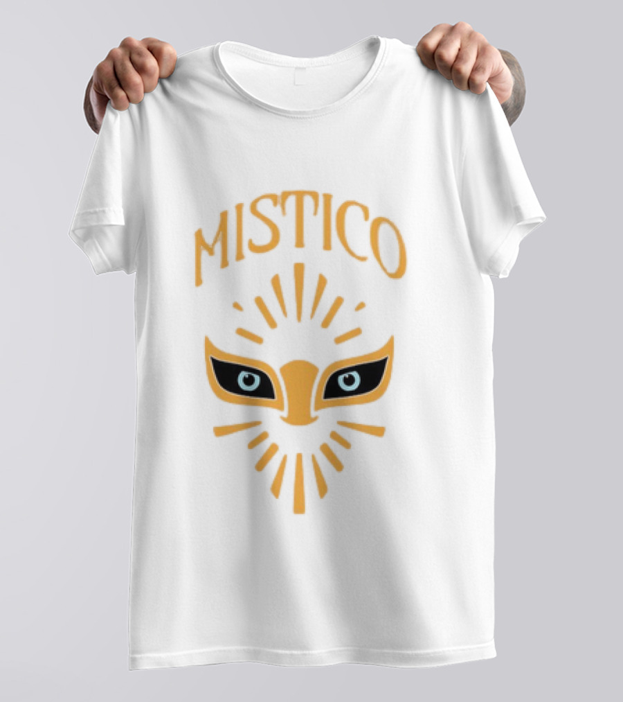 Mistico Luchador Eyes Mask Staring Lucha Libre Wrestling T-Shirt