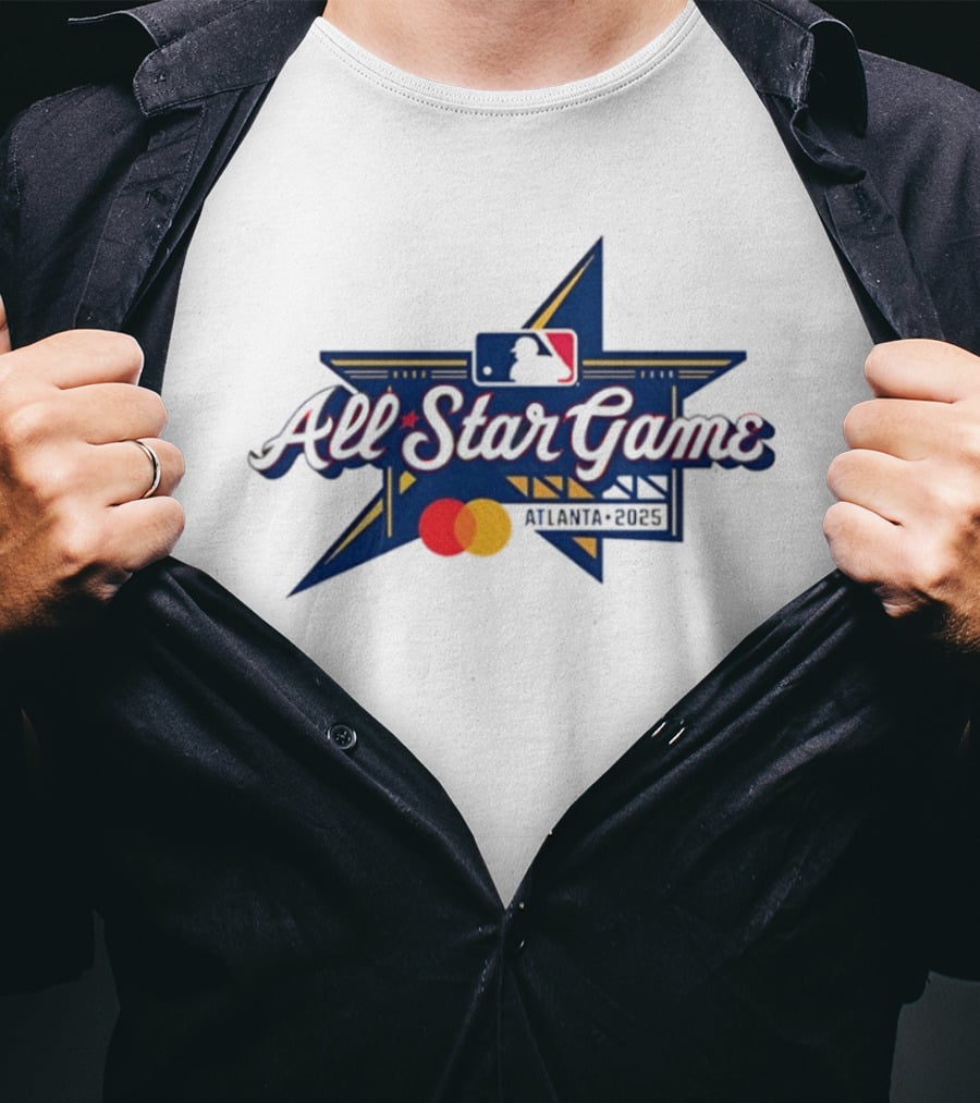 MLB All Star Game Atlanta 2025 Baseball MLB Logo Mastercard T-Shirt