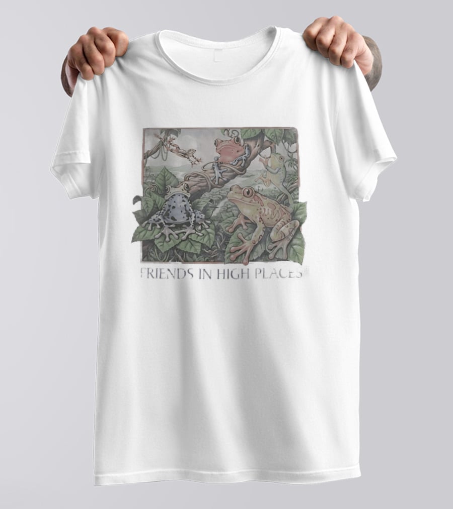 Friends In High Places Frog Nature Wildlife T-Shirt