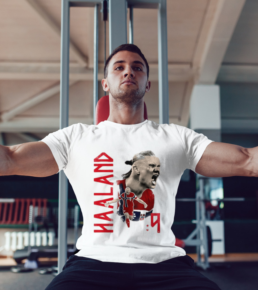 Haaland Norway National Soccer Star 9 T-Shirt