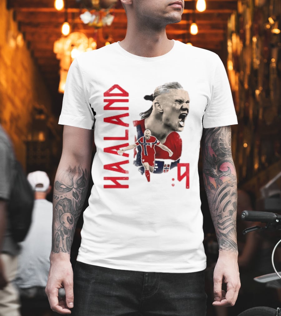 Haaland Norway National Soccer Star 9 T-Shirt