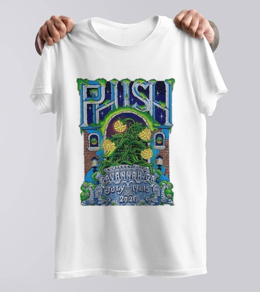 Phish Enmarket Arena Savannah Georgia July 14 15 2026 T-Shirt