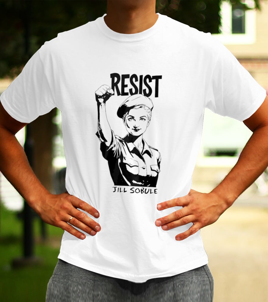Resist Jill Sobule Empowerment Iconic Symbol Fist Raised T-Shirt