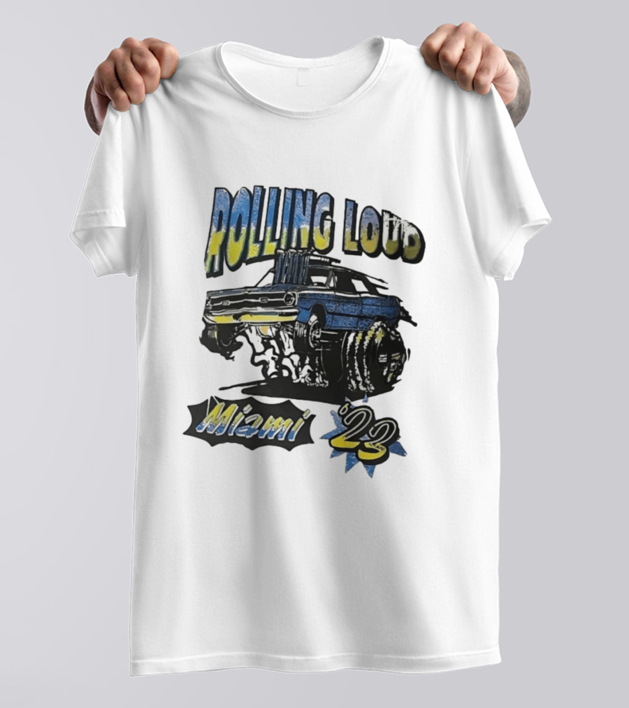 Rolling Loud Miami 2023 Hydraulics Vintage Car T-Shirt