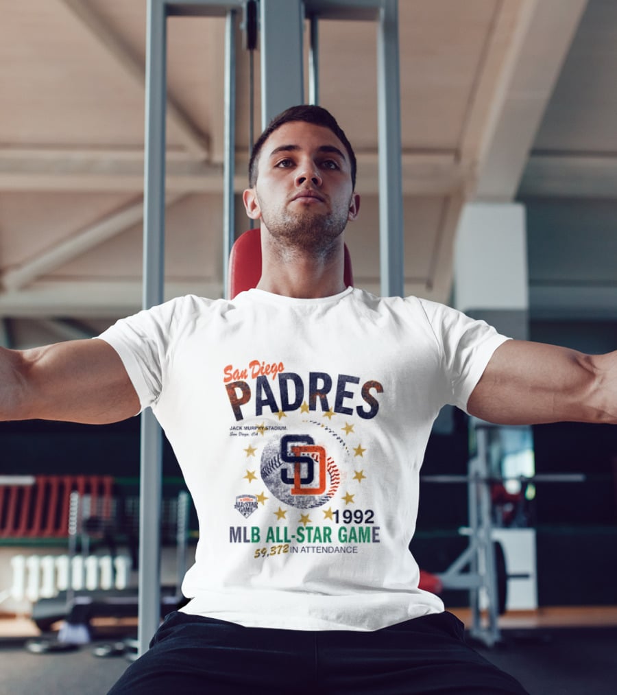 San Diego Padres 1992 MLB All Star Game Jack Murphy Stadium 59,372 Attendance T-Shirt