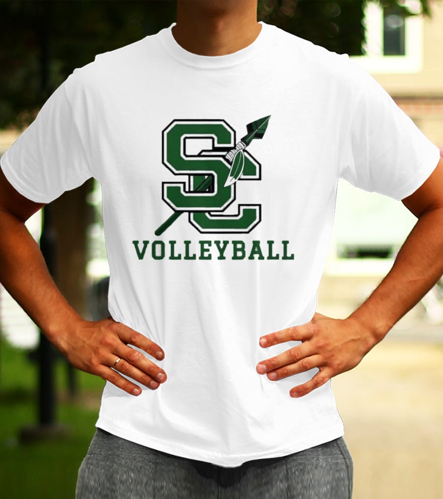 SC Volleyball Spear And Feather T-Shirt