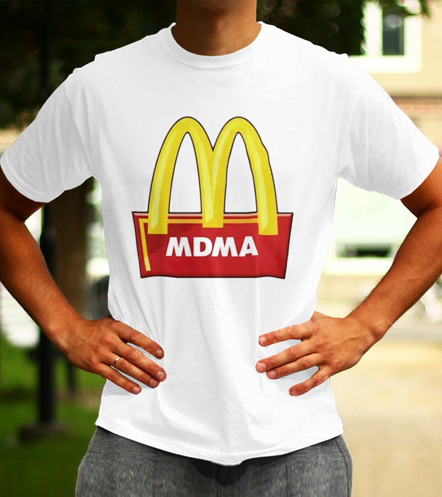 MDMA McDonald's Parody Golden Arches T-Shirt