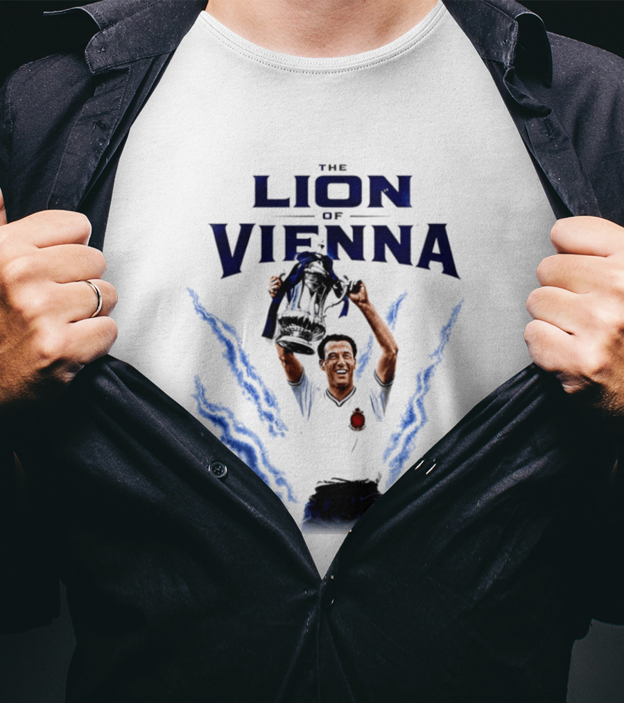 The Lion Of Vienna Nat Lofthouse Celebrating Bolton Football Victory T-Shirt