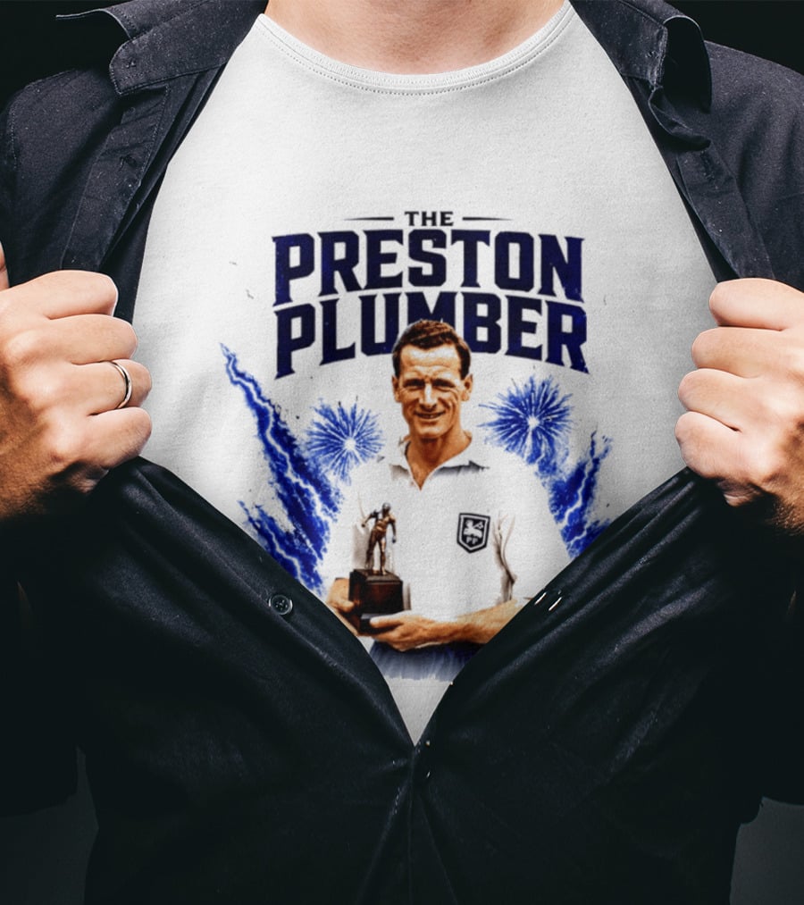 The Preston Plumber Tom Finney Football Legend T-Shirt
