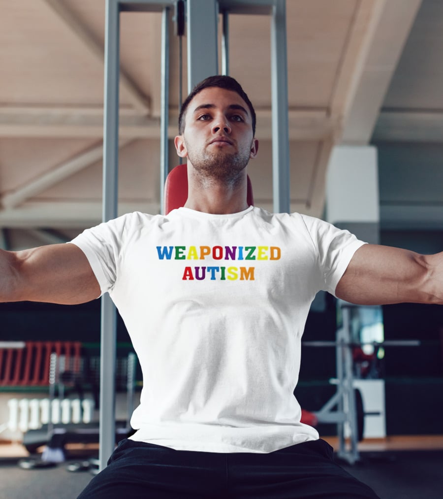 Weaponized Autism Pride Neurodiversity Rainbow T-Shirt