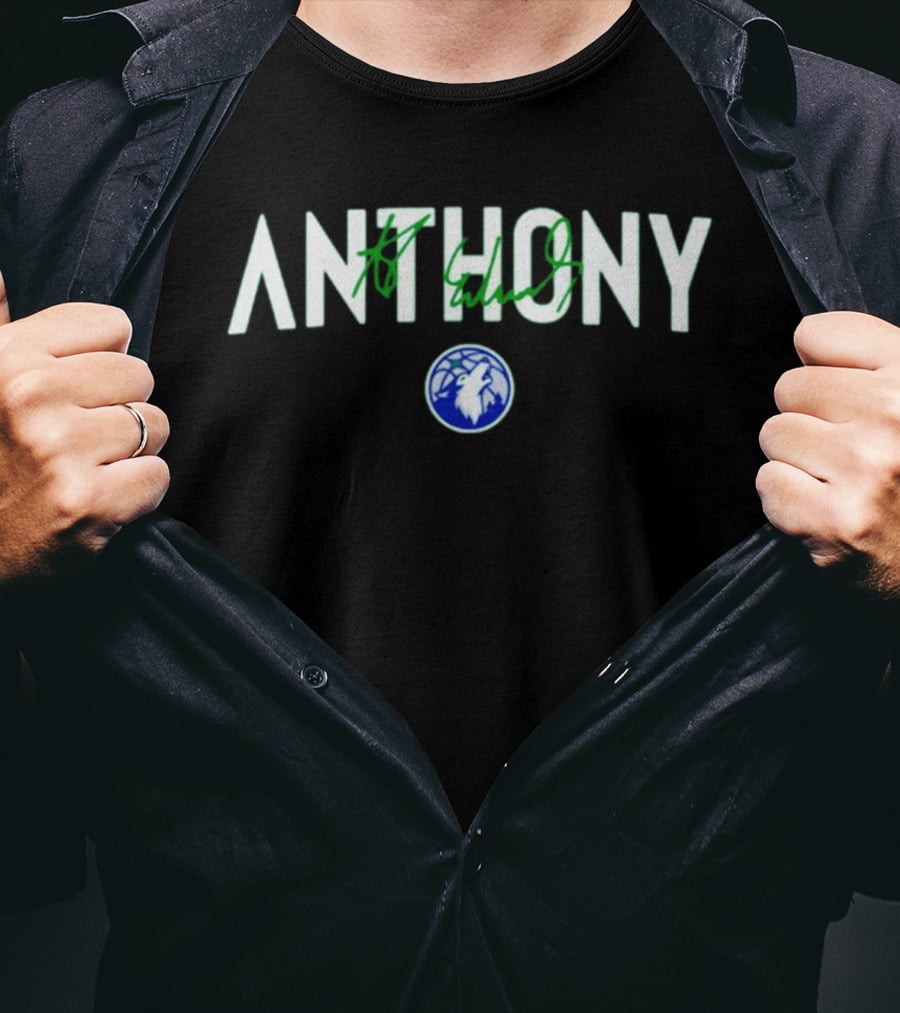 Anthony Edwards Minnesota Timberwolves Signature Font T-Shirt