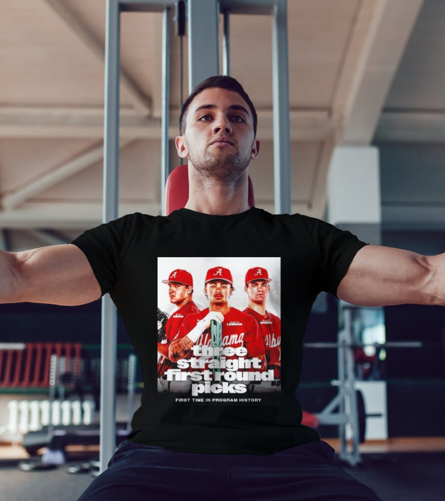 Ben Hess Justin Lebron Riley Quick Alabama Three Straight First Round Picks First Time In Program History T-Shirt