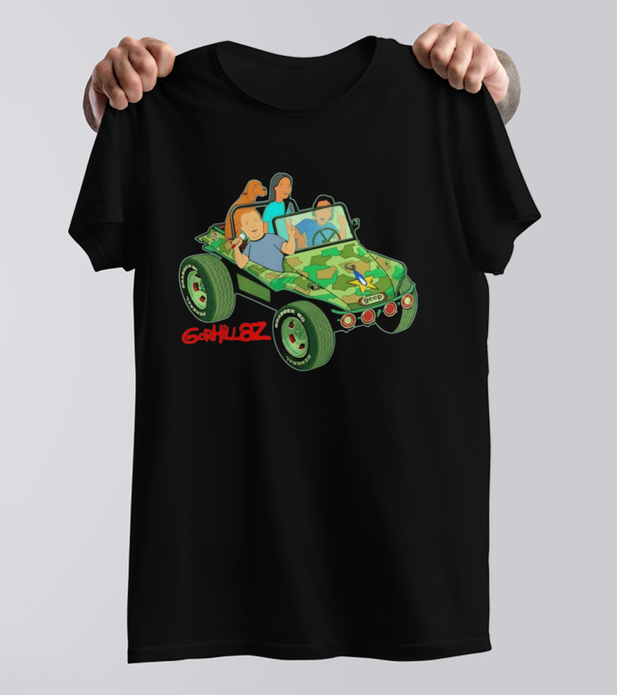 Gorhillaz Geep Bobby Hill Connie Souphanousinphone Unique Crossover Jeep Adventure T-Shirt