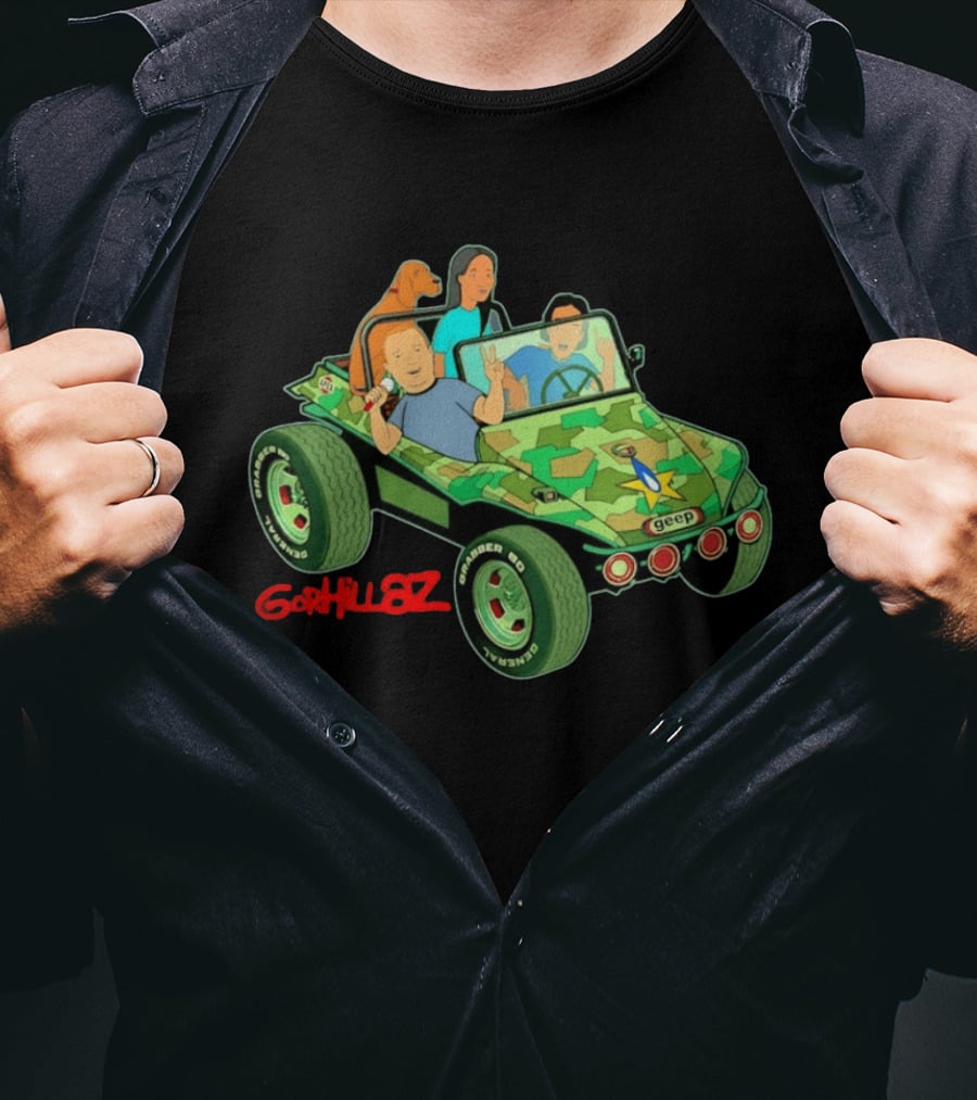 Gorhillaz Geep Bobby Hill Connie Souphanousinphone Unique Crossover Jeep Adventure T-Shirt