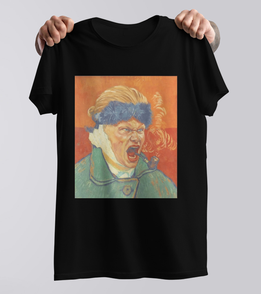 Erling Haaland Van Gogh Pipe Smoking T-Shirt