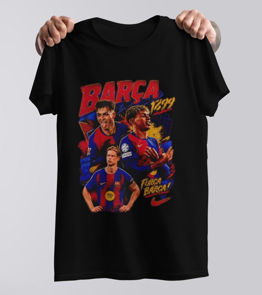 Barça 1899 Força Barça Soccer Pride Sports T-Shirt