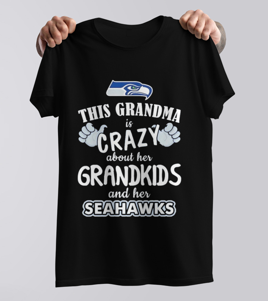 This Grandma Is Crazy About Her Grandkids And Her Seahawks T-Shirt