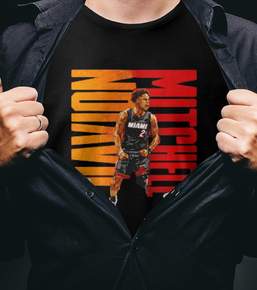 Davion Mitchell Miami Heat Number 2 Basketball Player T-Shirt