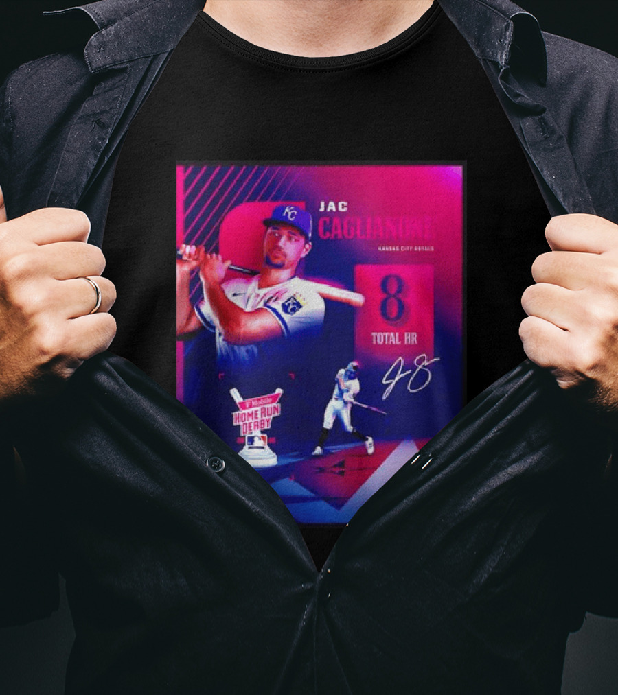 Jac Caglianone Kansas City Royals Home Run Derby 2026 8 Total HR T-Shirt