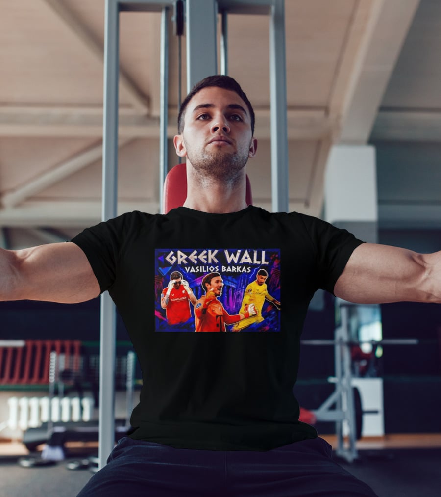 Greek Wall Vasilios Barkas Goalkeeper Collage T-Shirt