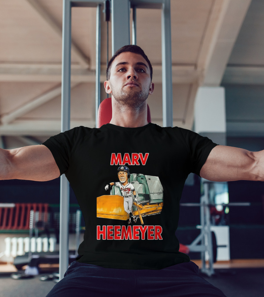 Marv Heemeyer Braves Player And Bulldozer Combo T-Shirt