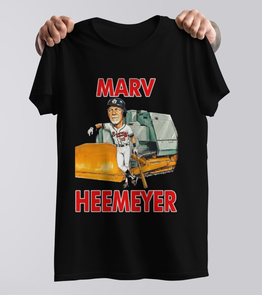 Marv Heemeyer Braves Player And Bulldozer Combo T-Shirt