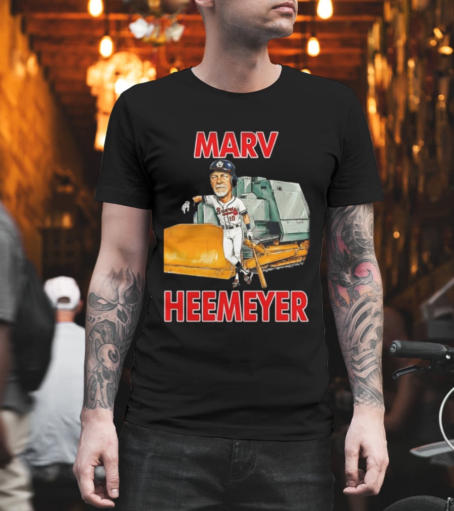 Marv Heemeyer Braves Player And Bulldozer Combo T-Shirt